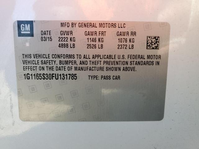 2015 CHEVROLET IMPALA LTZ - 1G1165S30FU131785