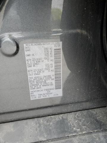 2019 NISSAN ROGUE S 5N1AT2MT2KC760942