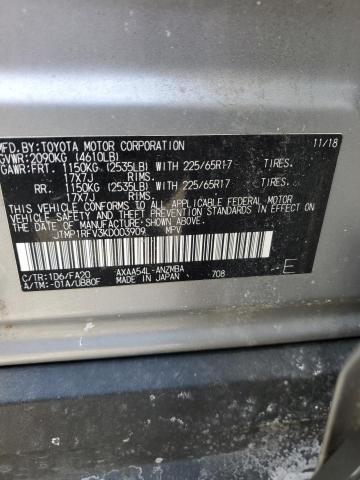 2019 TOYOTA RAV4 XLE JTMP1RFV3KD003909