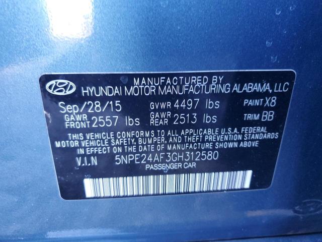 2016 HYUNDAI SONATA SE 5NPE24AF3GH312580