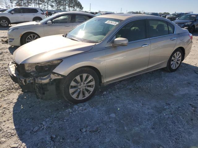 HONDA ACCORD EXL 2014 gold  gas 1HGCR2F8XEA050757 photo #1