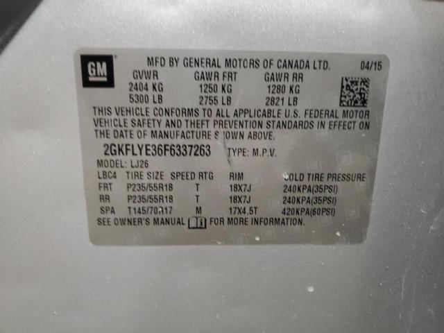 2015 GMC TERRAIN SL 2GKFLYE36F6337263