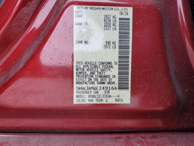2016 NISSAN ALTIMA 2.5 - 1N4AL3AP6GC249166