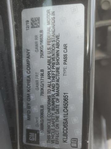 2020 CHEVROLET SPARK 1LT - KL8CD6SA1LC450651