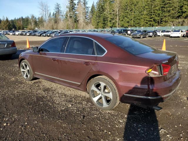 VOLKSWAGEN PASSAT SEL 2012 burgundy  gas 1VWCM7A33CC103965 photo #3