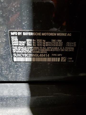 2022 BMW X6 M50I - 5UXCY8C09N9L48414