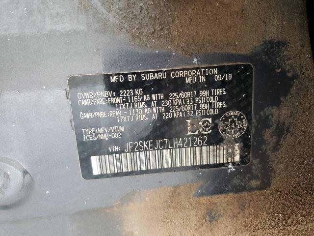 2020 SUBARU FORESTER T - JF2SKEJC7LH421262