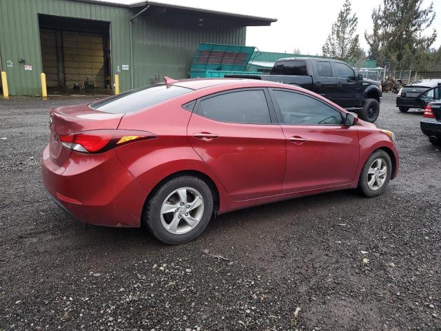 HYUNDAI ELANTRA SE 2015 red  gas 5NPDH4AE8FH615113 photo #4