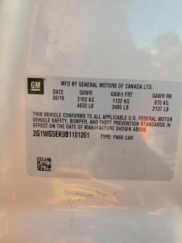 2011 CHEVROLET IMPALA LT - 2G1WG5EK9B1101261