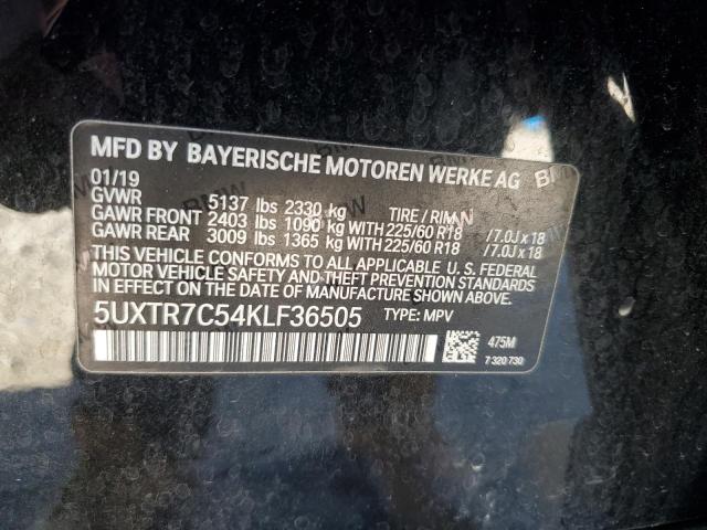 2019 BMW X3 SDRIVE3 - 5UXTR7C54KLF36505