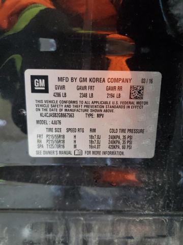 2016 BUICK ENCORE - KL4CJASB2GB667563