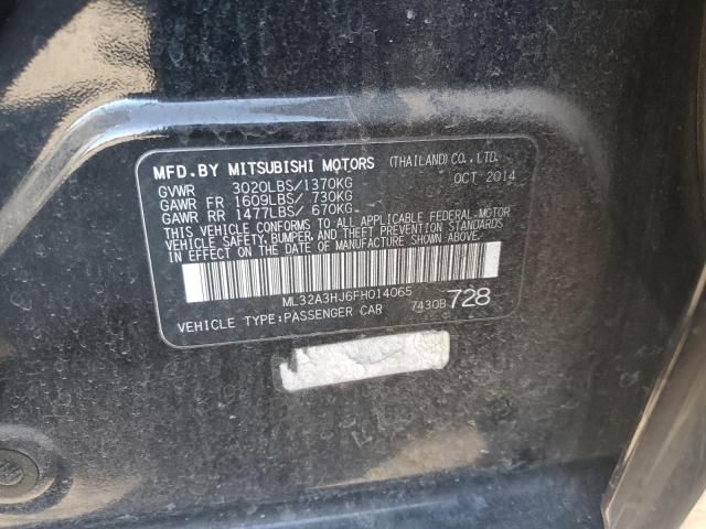 2015 MITSUBISHI MIRAGE DE ML32A3HJ6FH014065