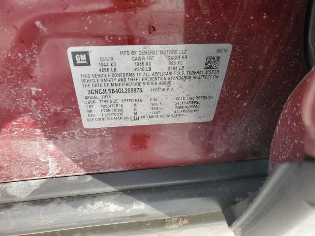 2016 CHEVROLET TRAX 1LT 3GNCJLSB4GL269875
