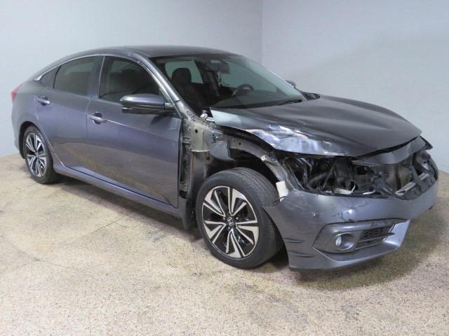 HONDA CIVIC EXL 2017 gray sedan 4d gas 2HGFC1F70HH645185 photo #4