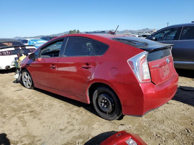 TOYOTA PRIUS 2015 red  hybrid engine JTDKN3DU6F0427099 photo #3