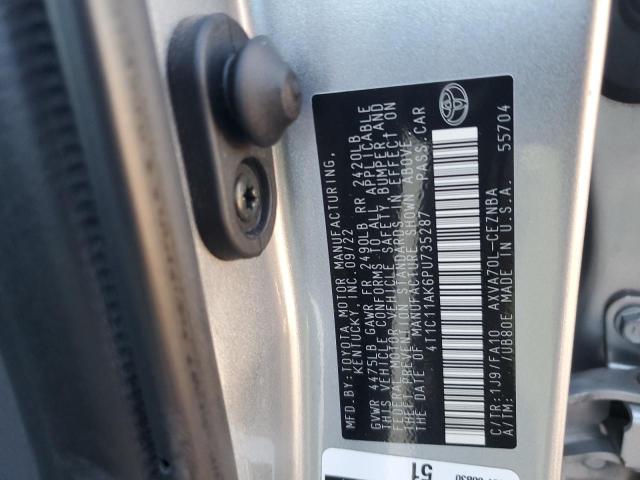 2023 TOYOTA CAMRY 4T1C11AK6PU735287