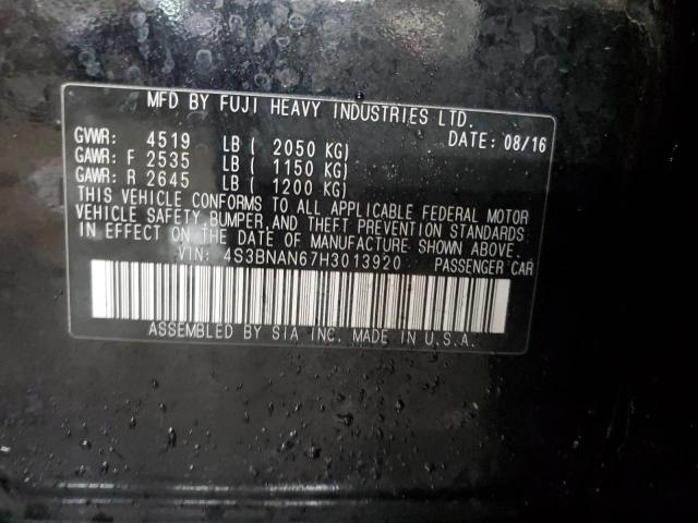 2017 SUBARU LEGACY 2.5 - 4S3BNAN67H3013920