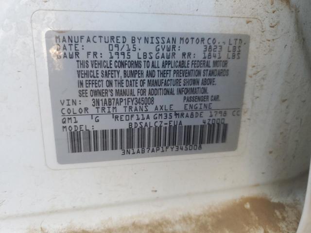 2015 NISSAN SENTRA S - 3N1AB7AP1FY345008