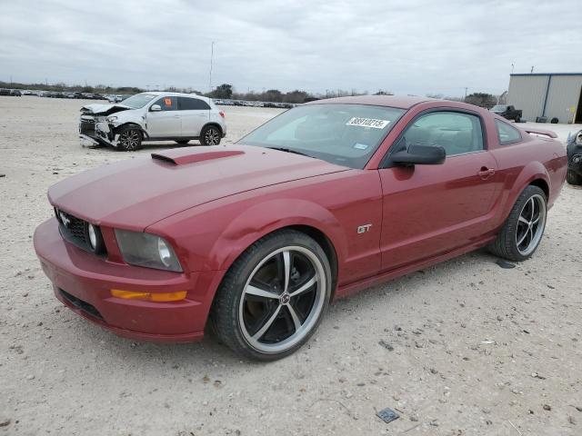 FORD MUSTANG GT 2007 red  gas 1ZVHT82H675259601 photo #1