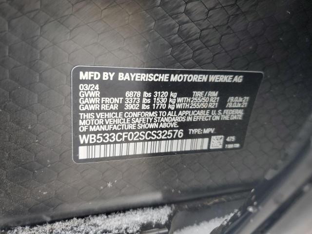 2025 BMW IX M60 WB533CF02SCS32576