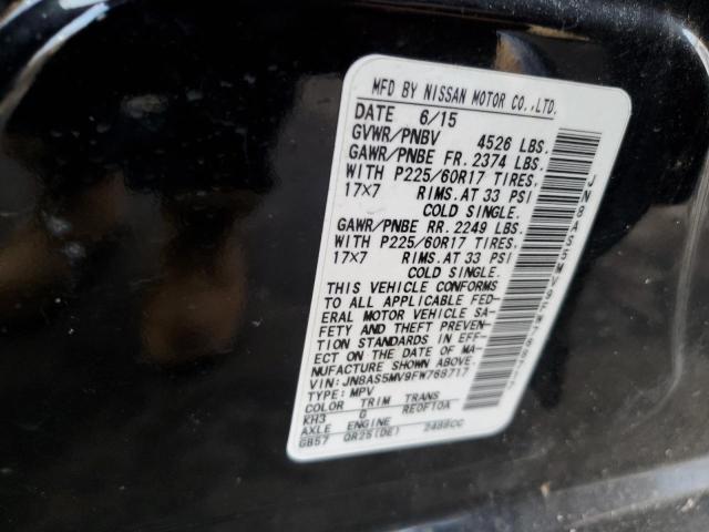2015 NISSAN ROGUE SELE JN8AS5MV9FW768717