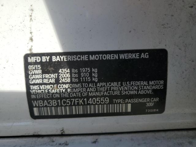 2015 BMW 320 I WBA3B1C57FK140559
