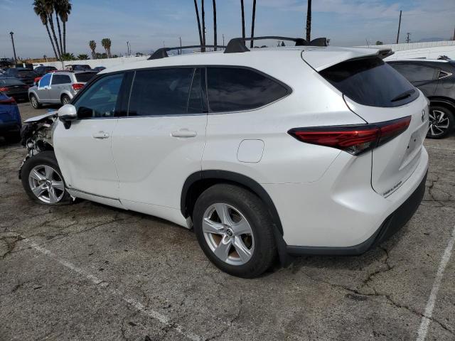 TOYOTA HIGHLANDER 2022 white  hybrid engine 5TDBBRCH6NS551272 photo #3