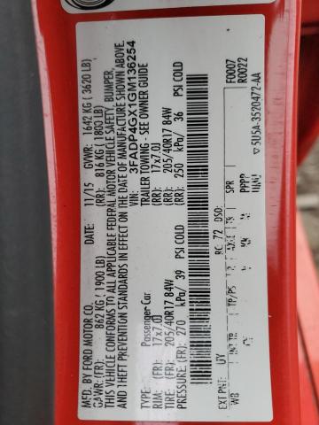 2016 FORD FIESTA ST - 3FADP4GX1GM136254
