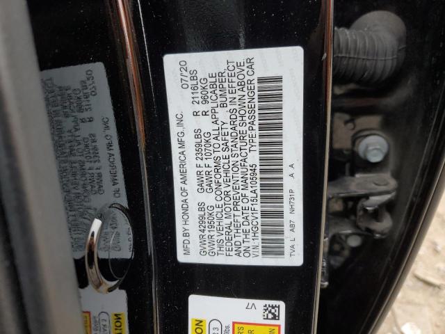 2020 HONDA ACCORD LX - 1HGCV1F15LA105945