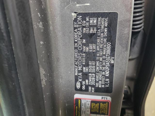 2016 KIA SOUL + - KNDJP3A51G7386800
