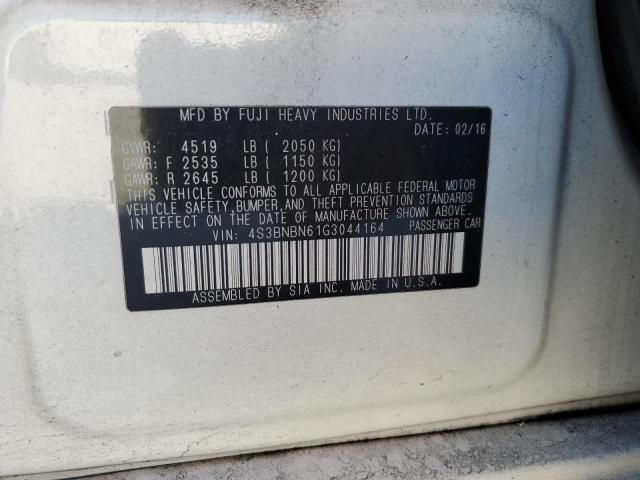 2016 SUBARU LEGACY 2.5 4S3BNBN61G3044164