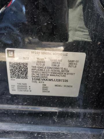 2018 CHEVROLET TRAVERSE H 1GNEVKKW5JJ197335
