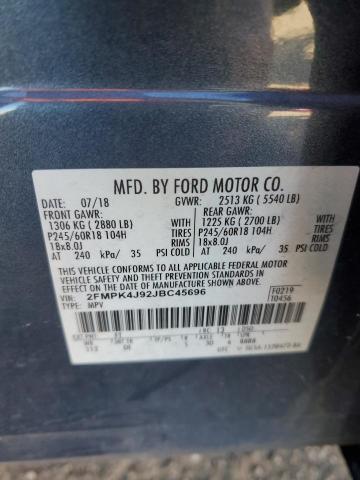 2018 FORD EDGE SEL - 2FMPK4J92JBC45696