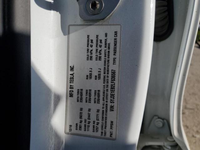 2020 TESLA MODEL 3 - 5YJ3E1EB2LF636567