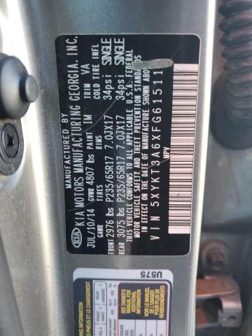 2015 KIA SORENTO LX - 5XYKT3A6XFG615114