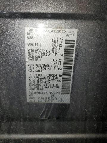 2017 NISSAN PATHFINDER - 5N1DR2MM4HC905279