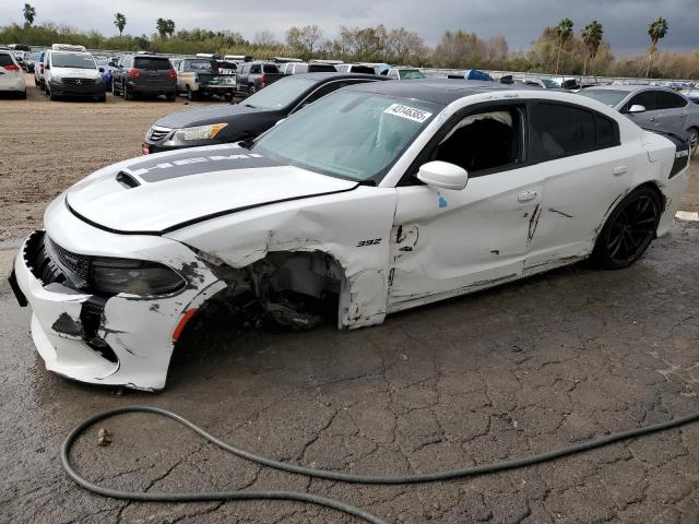 DODGE CHARGER R/ 2018 white  gas 2C3CDXGJ8JH134457 photo #1