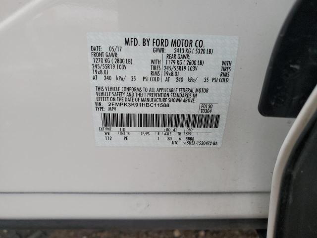 2017 FORD EDGE TITAN - 2FMPK3K91HBC11588
