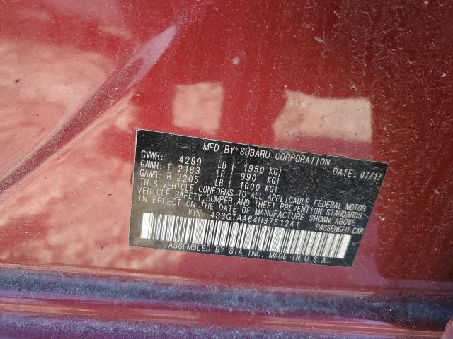 2017 SUBARU IMPREZA - 4S3GTAA64H3751241