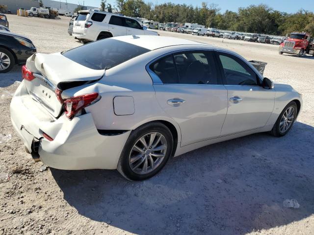 INFINITI Q50 2014 white  gas JN1BV7AP2EM688925 photo #4