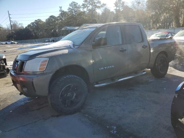 NISSAN TITAN XE 2007 green  gas 1N6AA07B87N224748 photo #1