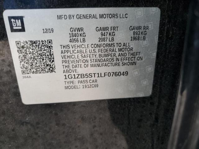 2020 CHEVROLET MALIBU LS 1G1ZB5ST1LF076049