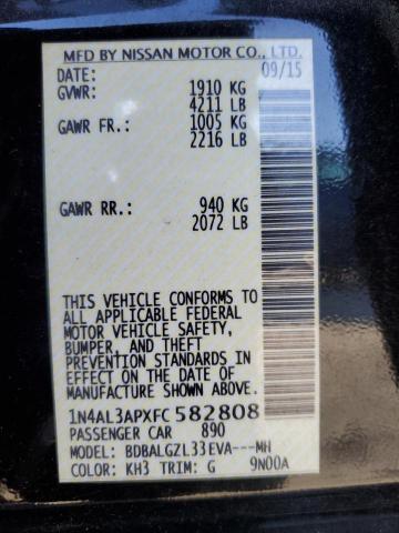 2015 NISSAN ALTIMA 2.5 - 1N4AL3APXFC582808