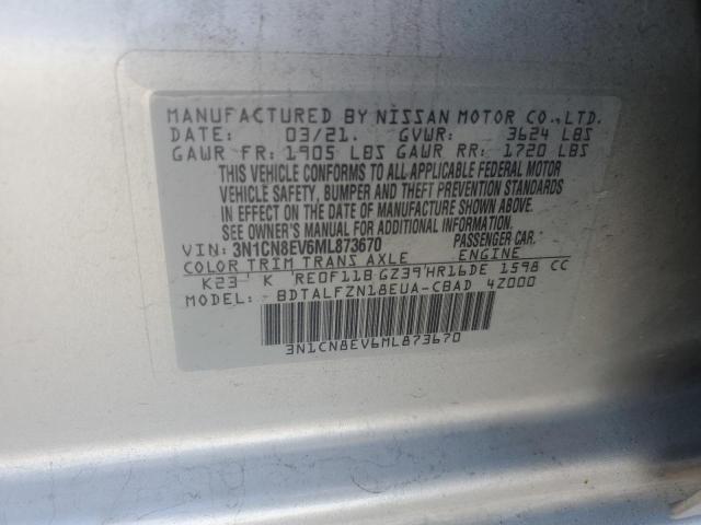2021 NISSAN VERSA SV - 3N1CN8EV6ML873670