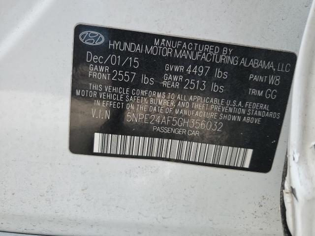 2016 HYUNDAI SONATA SE - 5NPE24AF5GH356032