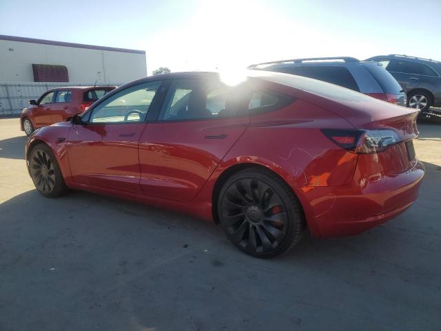 TESLA MODEL 3 2022 red  electric 5YJ3E1EC3NF261560 photo #3