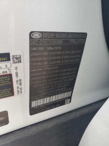 2019 LAND ROVER DISCOVERY - SALRG2RVXKA095038