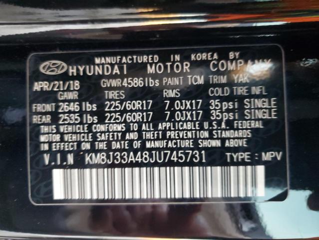 2018 HYUNDAI TUCSON SEL - KM8J33A48JU745731