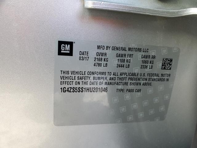 2017 BUICK LACROSSE P 1G4ZS5SS1HU201046