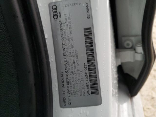 2018 AUDI S6 PRESTIG WAUHFAFC0JN070222